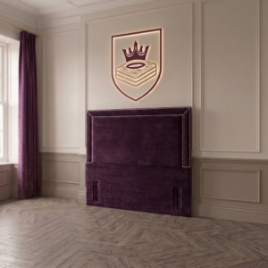 Milano Modern Large Vertical Paneled Upholstered Headboard