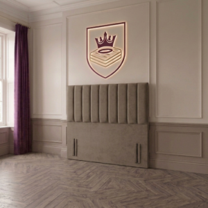 Mayfair Vertical Paneled Modern Upholstered Headboard
