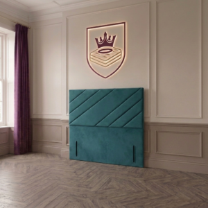 Valencia Modern Chevron Paneled Upholstered Headboard