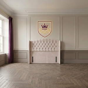 Luxury Belgravia Winged Upholstered Headboard